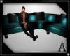 *AJ* Teal couch
