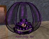 purple swing bed