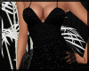 Dark Black Glitter Gown