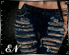 :Fringed Dark Jeans RLL: