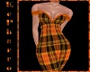 Plaid Orange Dress