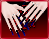 Ombre darkblue nails