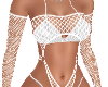 Fishnet Bikini in White