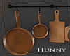 H. Hanging Pots & Pans