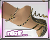 [R] LV gold shoes