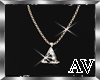 Necklace Letter A Gold