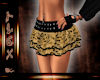 {A} mini skirt leopard