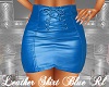 Leather Skirt Blue Rl