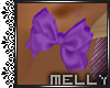~M. Purple Bow Earrings
