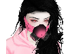 pink gass mask