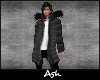 Ash. Black Winter Coat