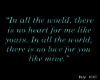 Aqua Love Quote TP