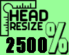 Head Resize 2500% MF