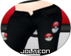 [J] Black Pokeball Jeans