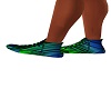 green blue shoes