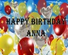 HAPPY BIRTHDAY ANNA