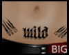 [B] Wild Belly Tattoo