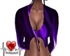 Purple Crop Tie Top