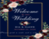 Cust Wed Welcome Sign