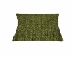 Fabric green pillow