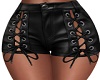 Laced Leather Shorts LLT