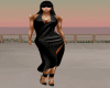 Black rhinestone dresses