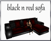 (TSH)BLACK N RED SOFA