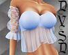 Ruffled Top in Baby Blue
