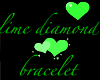 diamond lime bracelet