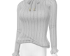 White Ruffle Sweater