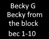 Becky from the block