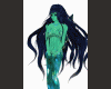 Mermaid hair blue