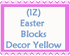 Easter Block Decor Yello