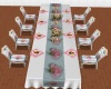 Pink Rose Dinner Table
