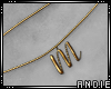 A: Choker "M" Gold