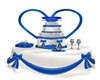 BLUE WEDDING CAKE TABLE