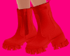 Red Rain Boots