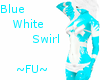 ~FU~ Blue WhiteSwirl Fur