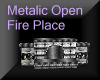 Metalic Open Fire Place