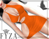 F❥ Sexy Orange Dress