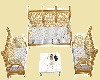 gold/white elegant sofa