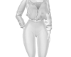 white sweat suit