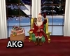 Christmas Santa w/ Chair