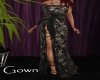 AV Black Lace Gown