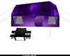 purple camping tent