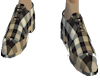 PLAID SHOES BEIGE