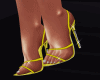 (M) Yellow Lizy Heels