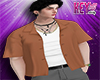 K- Oversize Shirt Brwn