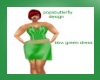 bbw green dress