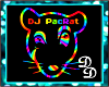 DJ PacRat Floor Sign